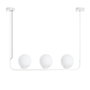 Opviq Faruk - 13717 Lámpara de araña de metal blanca con altura ajustable